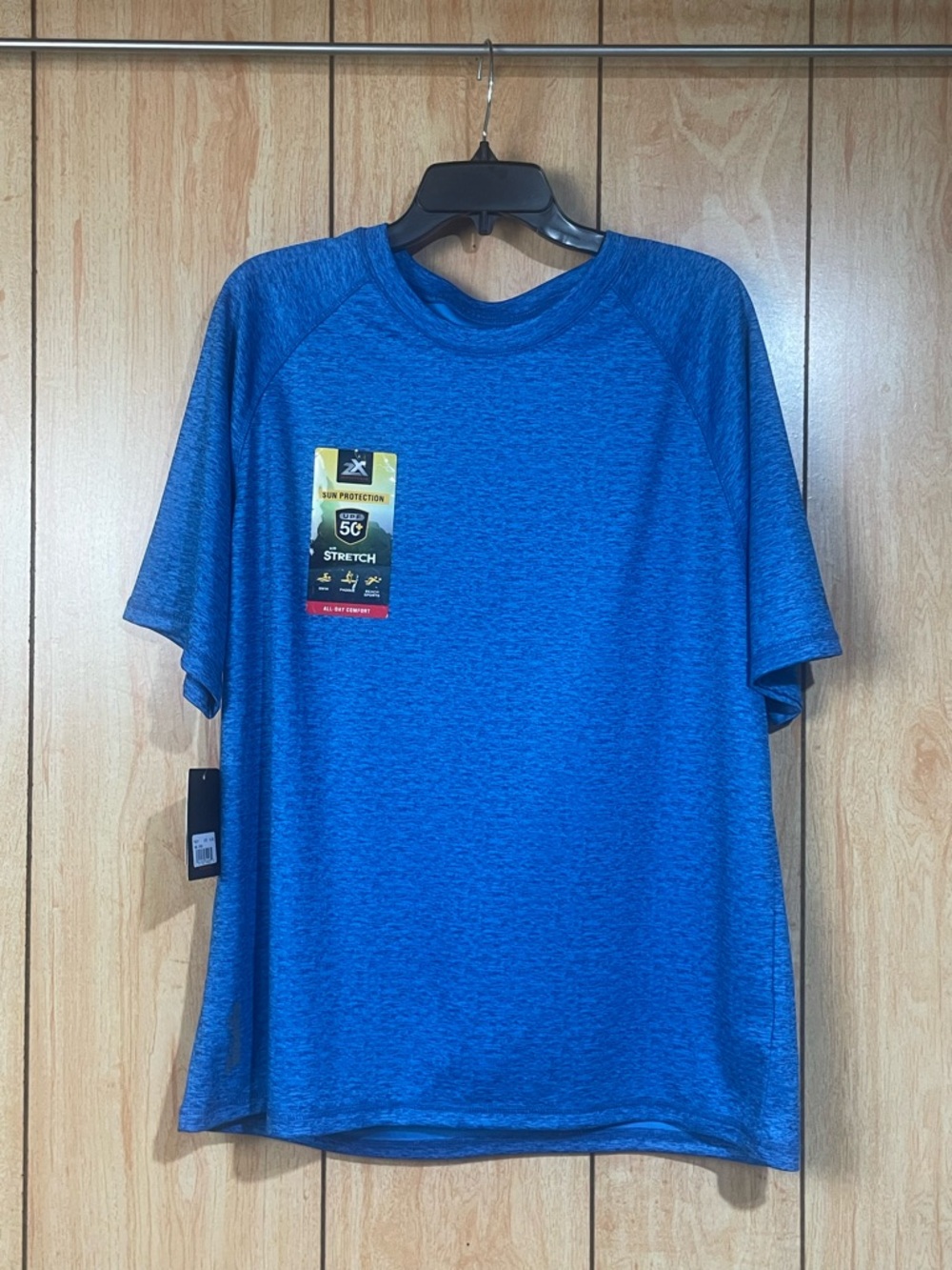 ZeroXposur Men’s Royal Blue Performance Short Sleeve Shirt